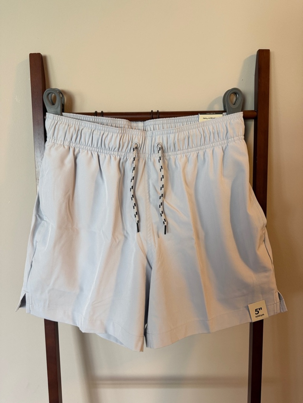 No Boundaries Light Gray Quick-Dry Swim Shorts